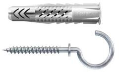 fischer Universaldübel UX 6 x 35 RH mit Rand und Rundhaken - 1