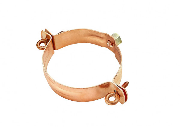 Standrohrschelle mit Gewindemutter M10 Ø100 Kupfer| GRÖMO® - 1