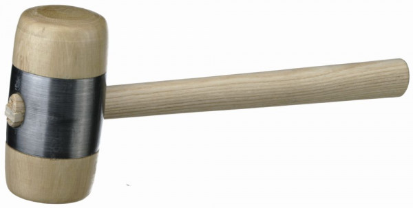 Holzhammer mit Metallmantel, Größe 3, 70x140 mm - 1