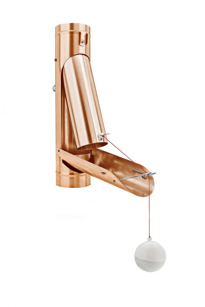 Regenwasserklappe mit Kugel automatisch 120 Kupfer| GRÖMO® - 1