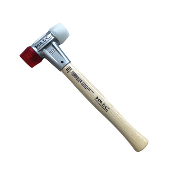 2-Phasen Schonhammer, 30 mm, mit 2 unterschiedlichen Kunststoffbacken 360 Gramm - 1