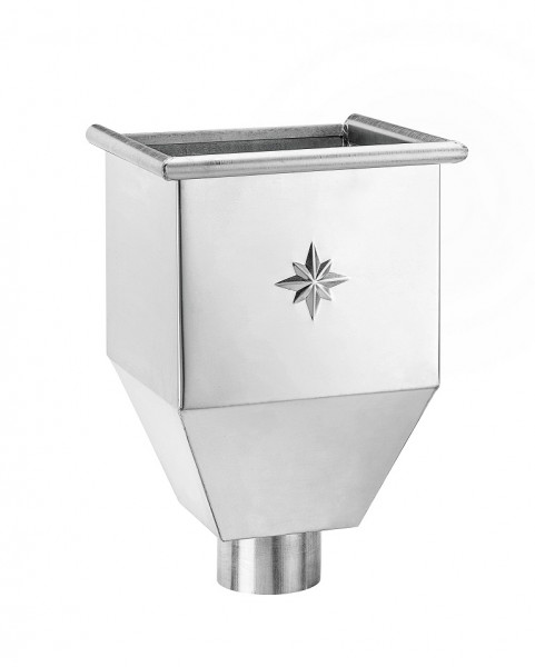 Wasserfangkasten quadratisch 150 Zink | GRÖMO® - 1