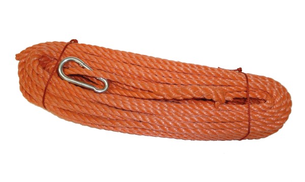 Manövrierleine mit Karabinerhaken, Kunststoff 50 m - 1