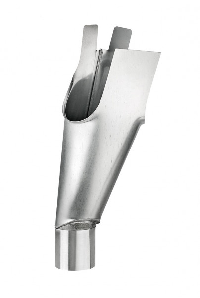 Gelenkstutzen für halbrunde Rinnen 333/100/1250 Zink| GRÖMO® - 1