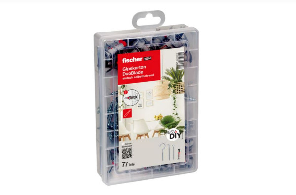 fischer EasyDIY Box Gipskarton DuoBlade (77 Teile) - 1