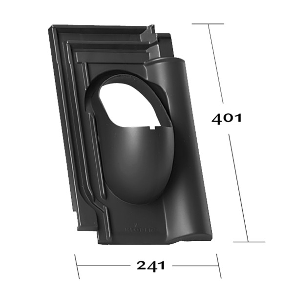 MEYER-HOLSEN schwarz, Grundplatte ohne Rohr - 1