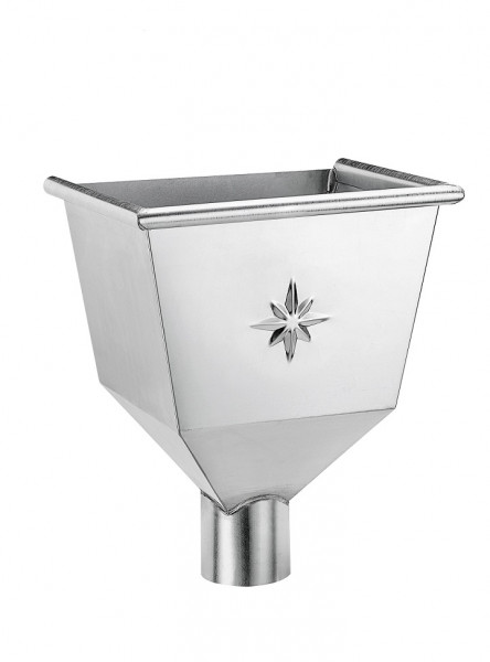 Wasserfangkasten konisch 120 Zink| GRÖMO® - 1