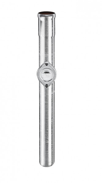 Regenstandrohr 1m mit Sicherheitsüberlauf im Reinigungsdeckel 80/1000 Stahl verzinkt | GRÖMO® - 1