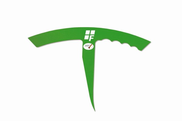 Schieferhaubrücke HAU.MAXX, gebogen, grün Stahl, Griffmulden - 1