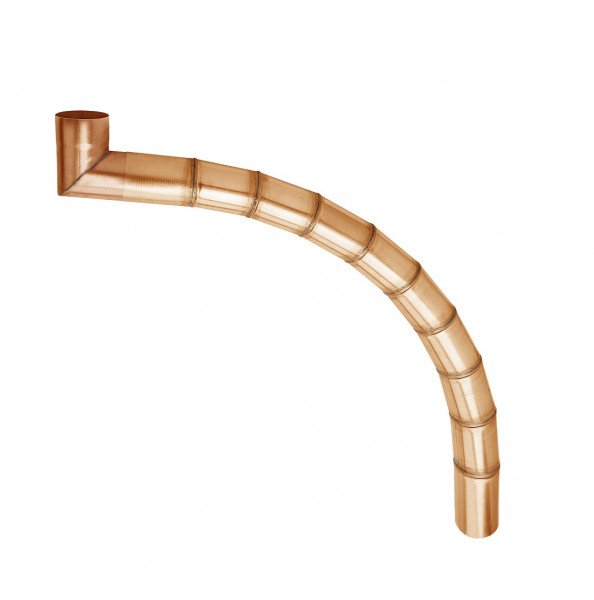 Gliederbogen Ø 100x1500-1595 gepresst Kupfer | GRÖMO® - 1