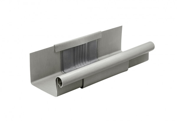 Rinnen-Dilatation mit Blende, Kastenform 400 Quartz Zink| GRÖMO® - 1