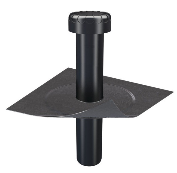 Wohnraumlüfter Oberteil DN 110 Bitumen Manschette - 1